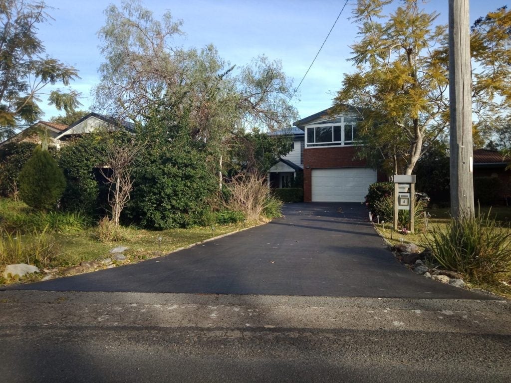 A finished example of our driveway paving on the Central Coast